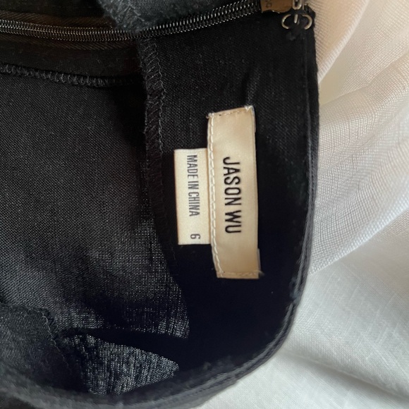 NWT Jason Wu size 6 black faux wrap midi skirt - Picture 7 of 7